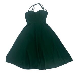 SHEIN Green Criss Cross Strap Open Back Swing Dress Size XS Women’s